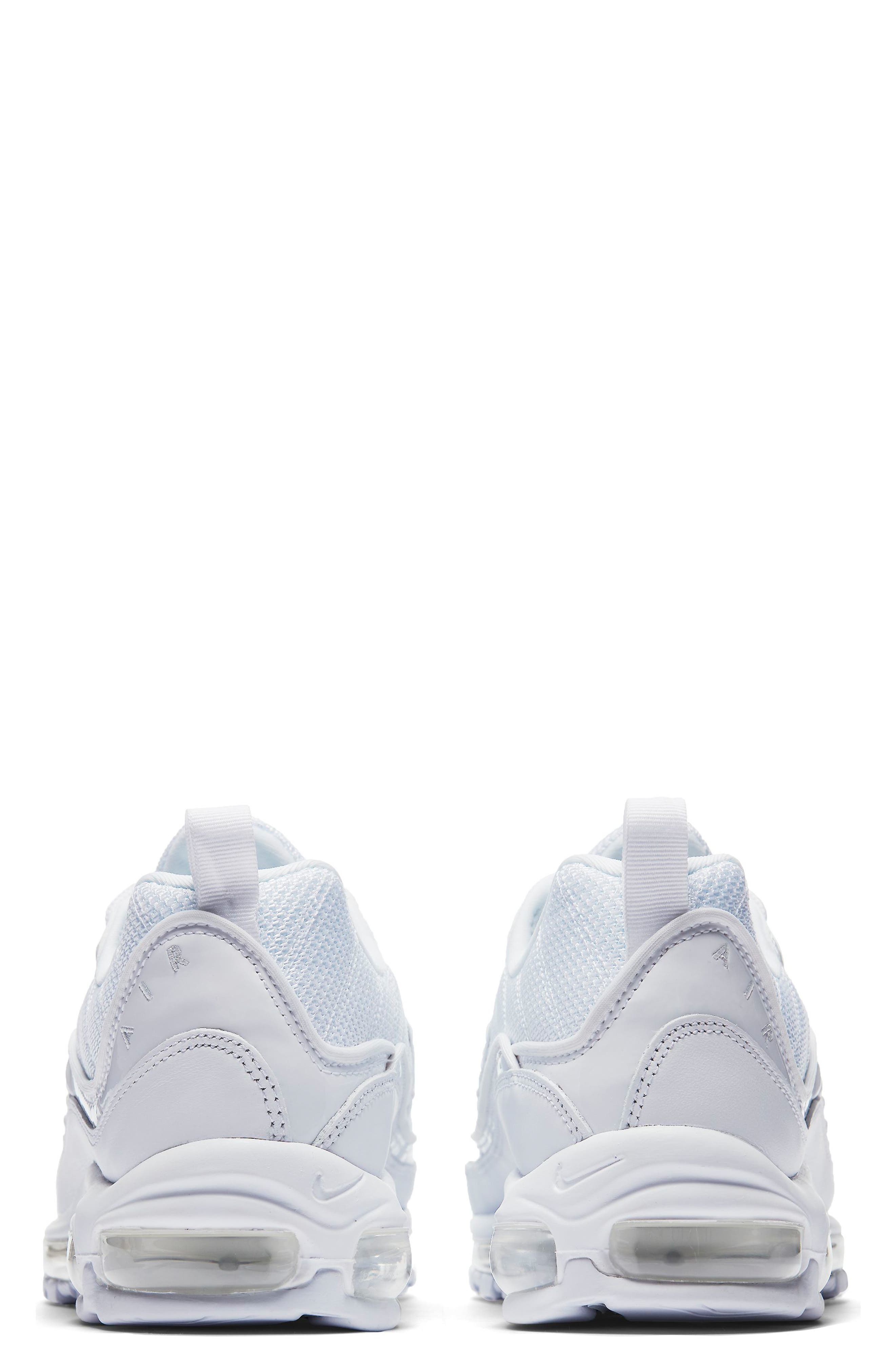 Air Max 98 Sneaker, Alternate, color, WHITE/ PLATINUM/ BLACK/ SILVER