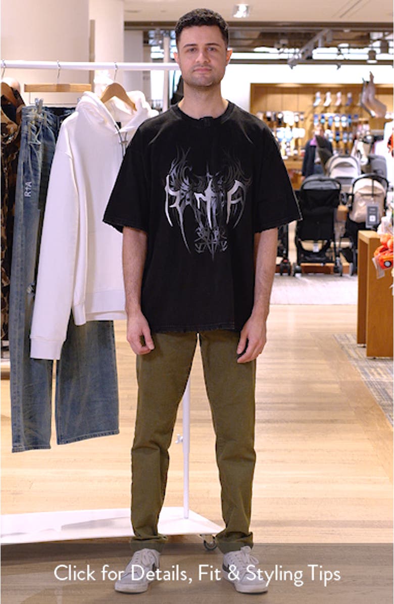 Colin Cyber Sigilism Oversize Graphic T-Shirt, sales video thumbnail