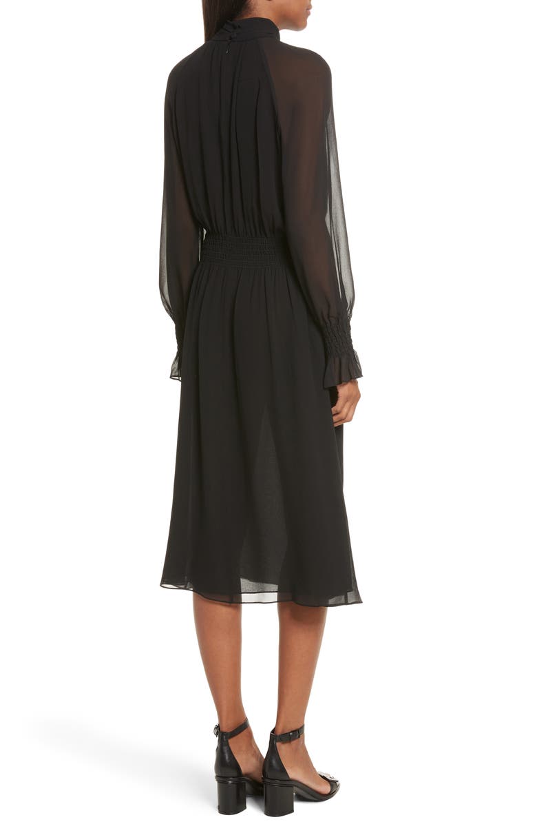 Tory Burch Collette Silk Midi Dress, Alternate, color,