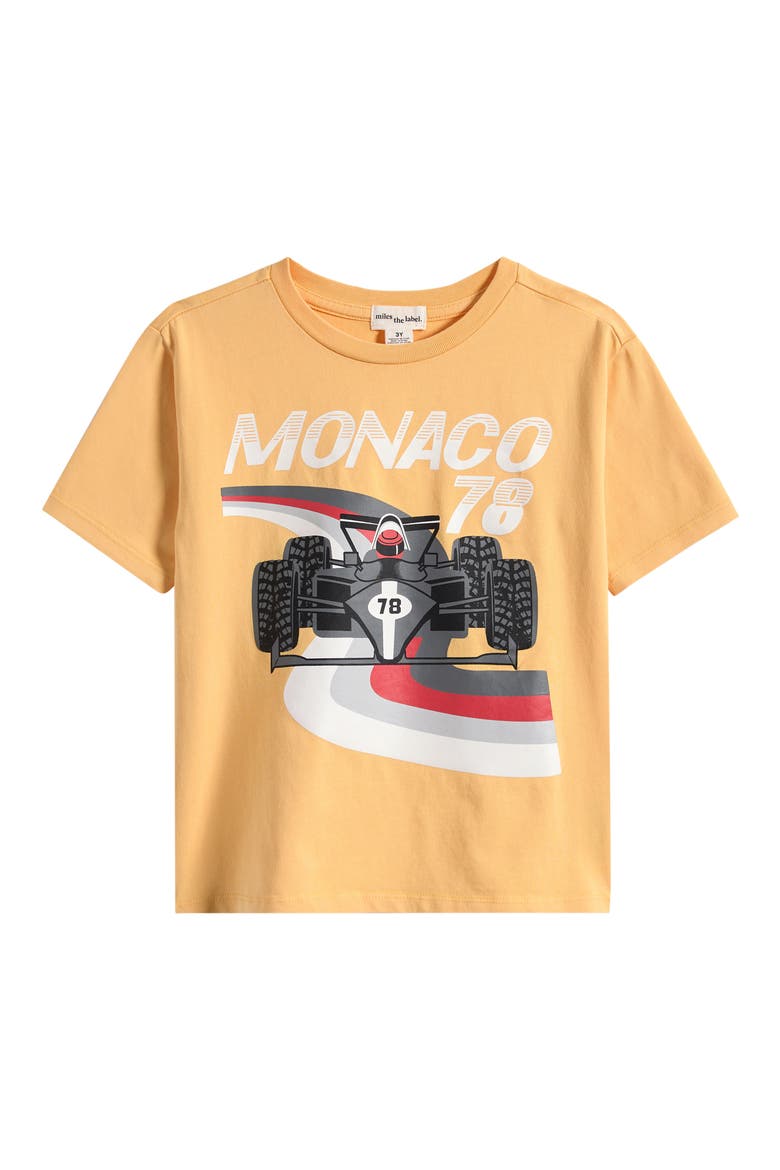 Kids' Monaco 78 Organic Cotton Graphic T-Shirt, Main, color, YELLOW GOLD