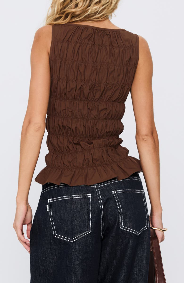 Princess Polly Marleene Smocked Tank, Alternate, color, Chocolate