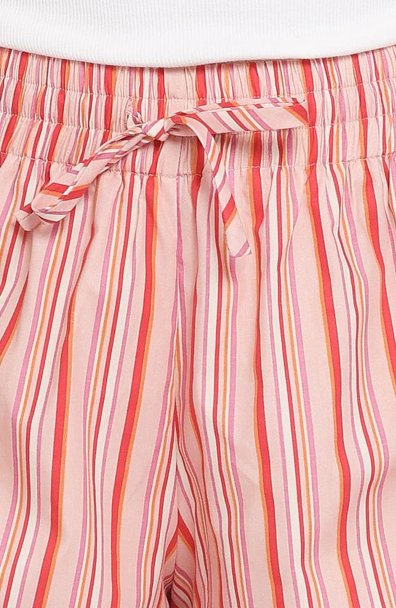Petal & Pup Mattina Stripe Shorts, Alternate, color, Mango Stripe