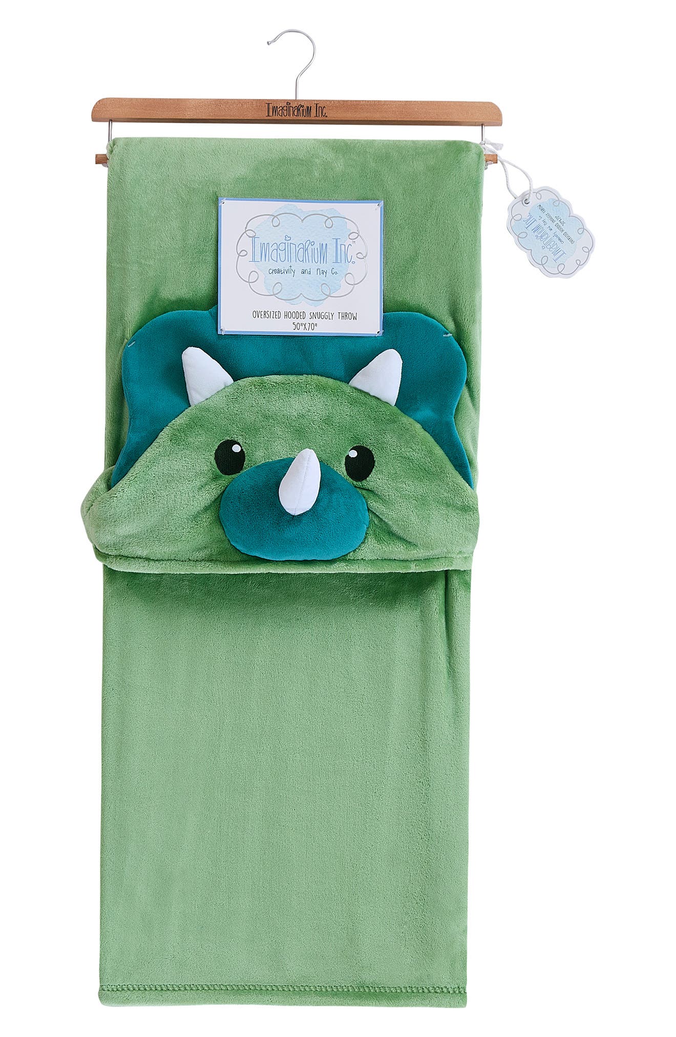 IMAGINARIUM Dino Hooded Throw Blanket