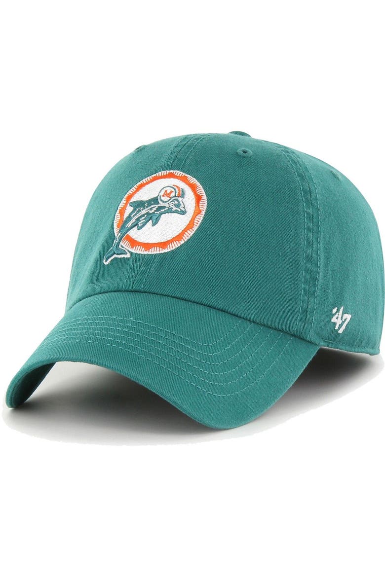 Men's '47 Aqua Miami Dolphins Gridiron Classics Franchise Legacy Fitted Hat, Main, color, Aqua