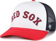 '47 Men's '47 White Boston Red Sox Foam Front Script Trucker Snapback Hat