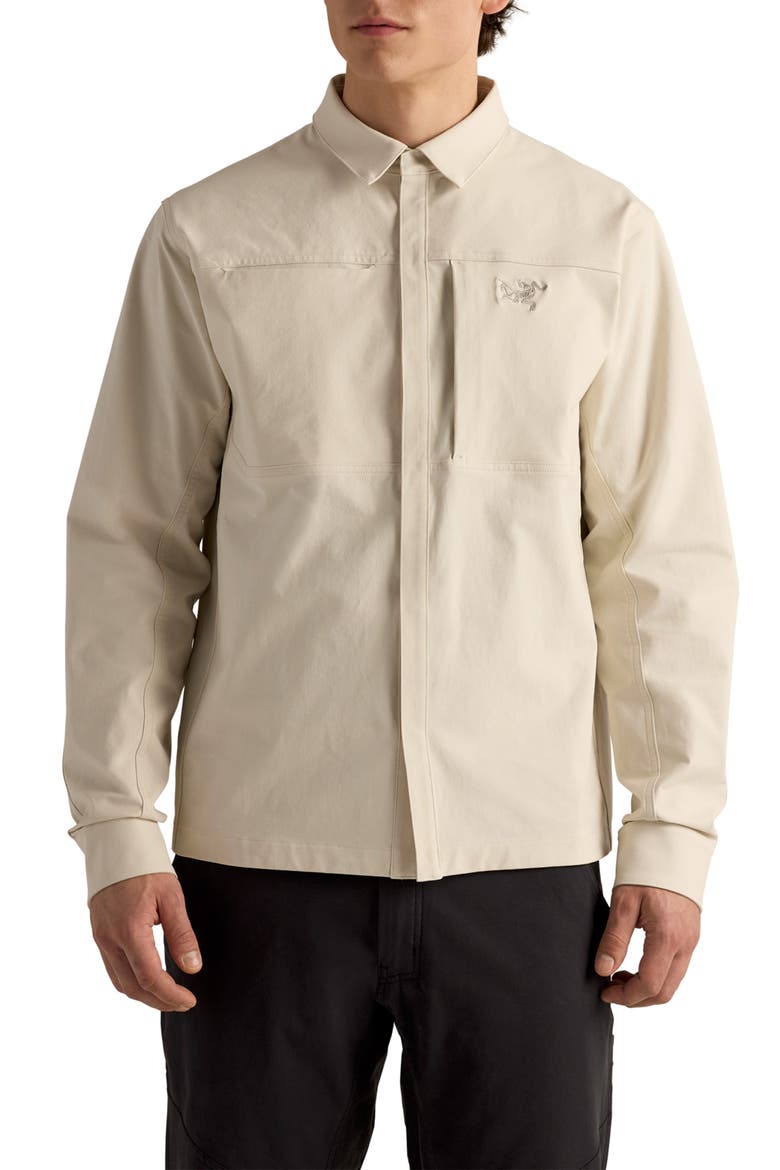 Cronin Cotton Overshirt, Main, color, SEA SALT