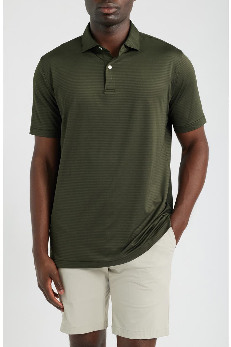 Crown Crafted Empire Performance Polo, Main, color, DARK OLIVE