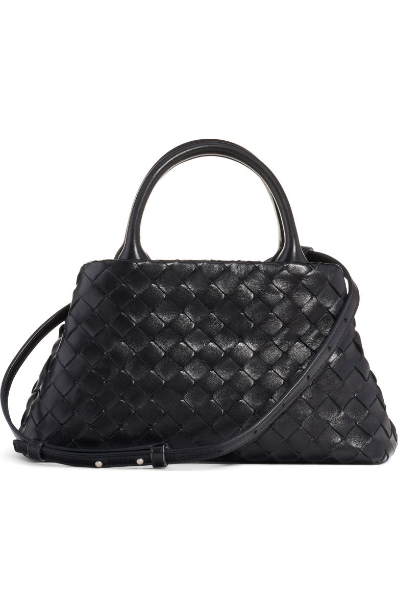 Bottega Veneta Mini Intrecciato Leather Double Handle Tote Bag, Alternate, color,