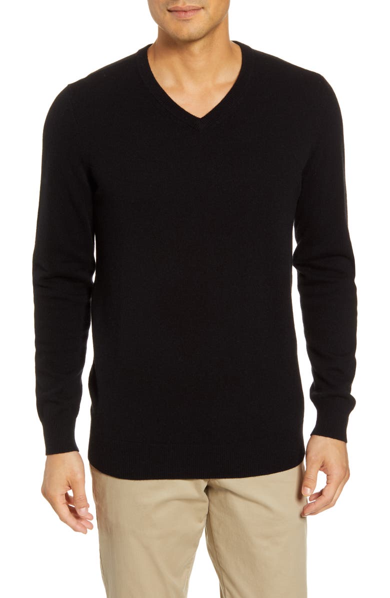 PAIGE Willard V-Neck Wool & Cashmere Sweater, Main, color,