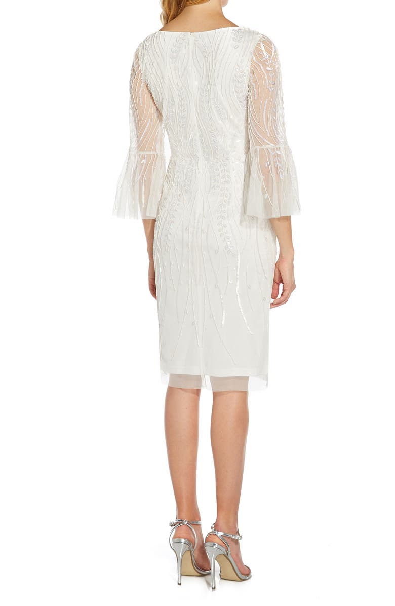Adrianna Papell Beaded Cocktail Dress, Alternate, color, 