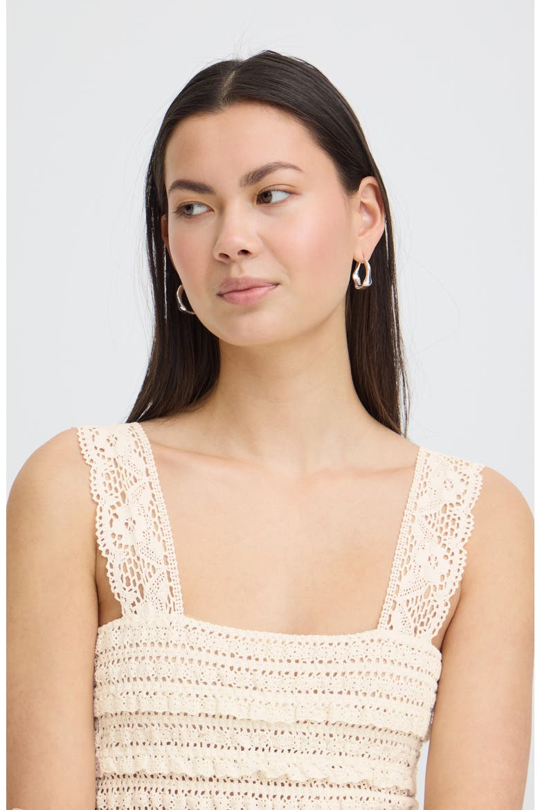 Open Knit Tank Top, Alternate, color, CLOUD DANCER
