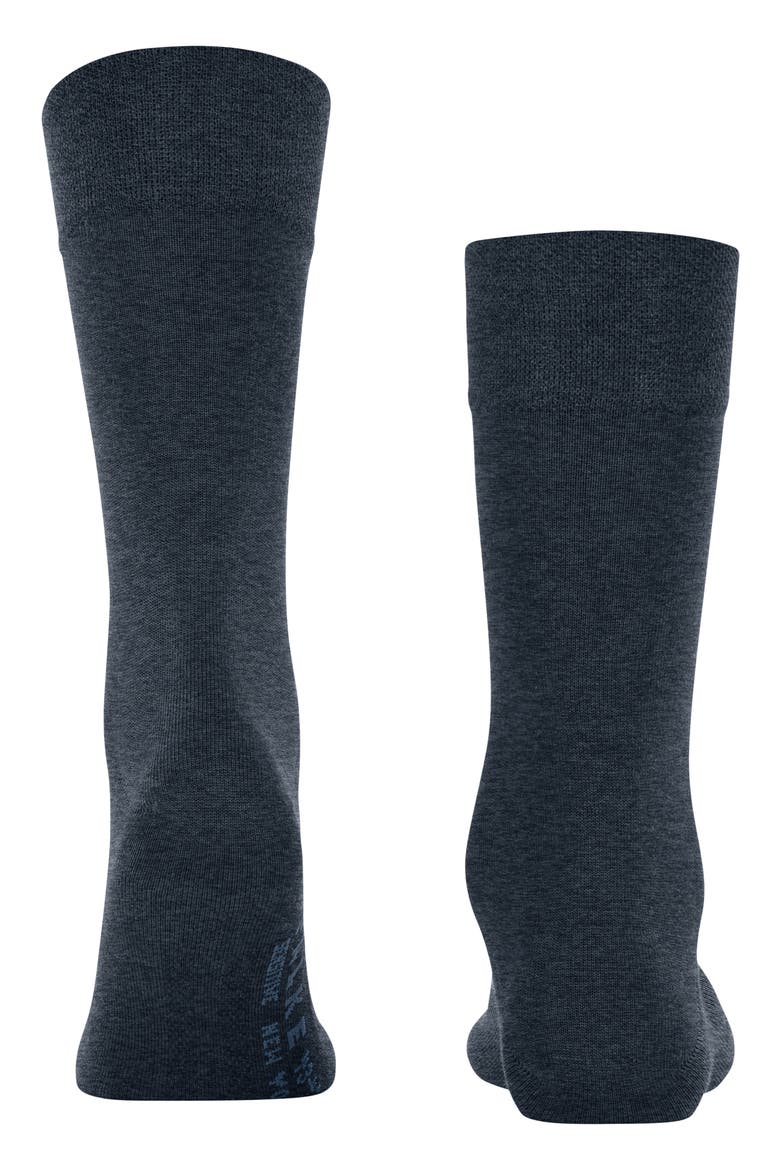 Sensitive New York Crew Socks, Alternate, color, NAVY MELANGE-6127