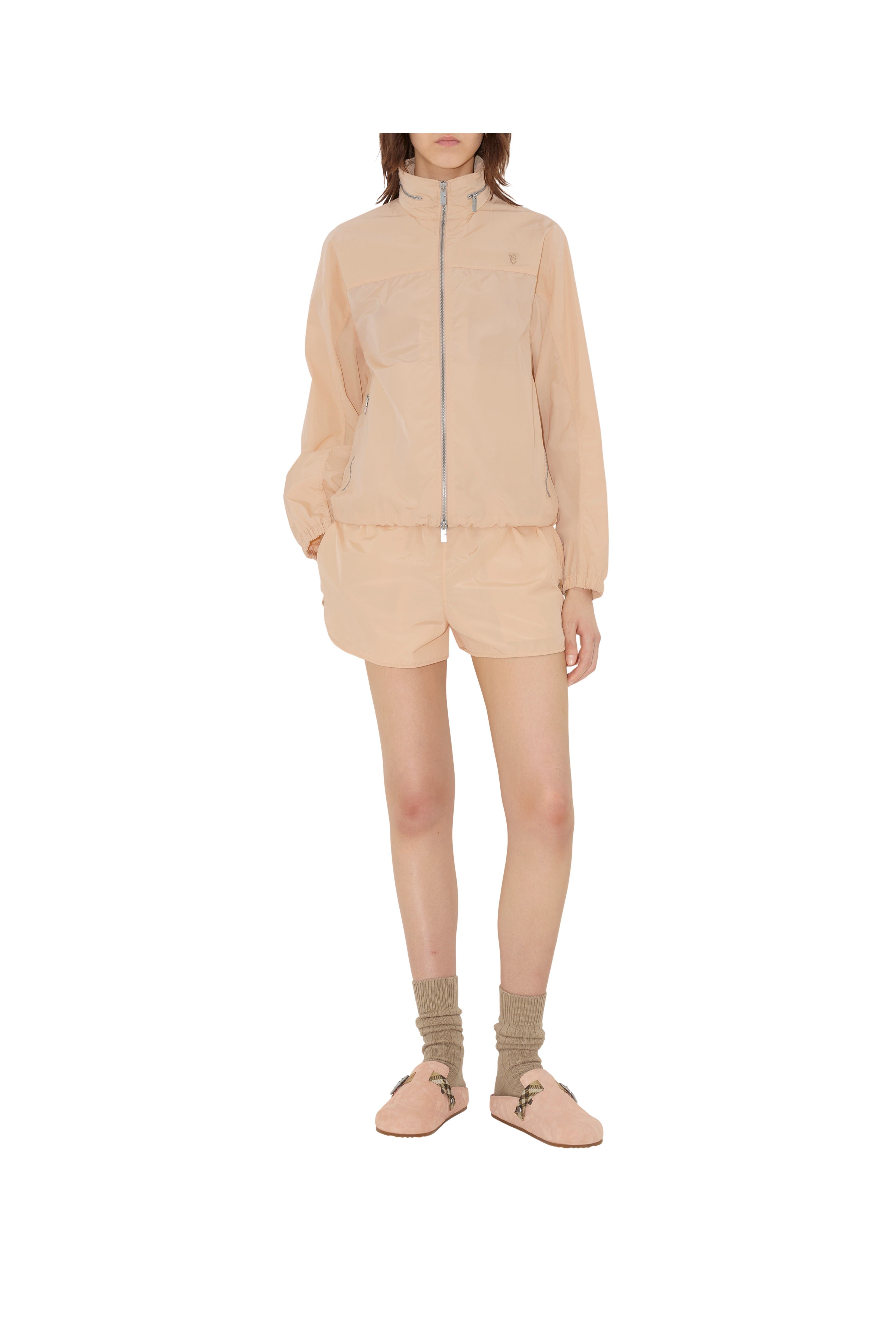 Burberry Check Suede Urchin Clogs, Alternate, color, 