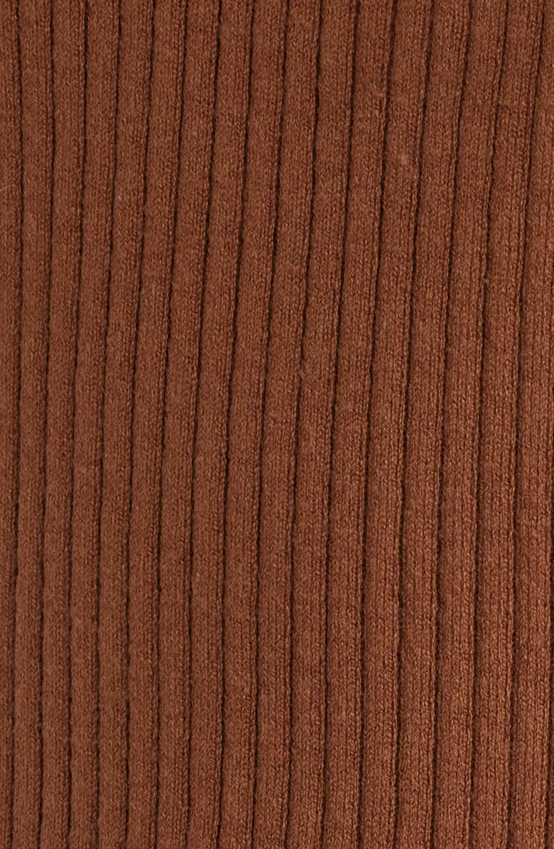 PAIGE Vesta Rib Sleeveless Polo, Alternate, color, Cognac