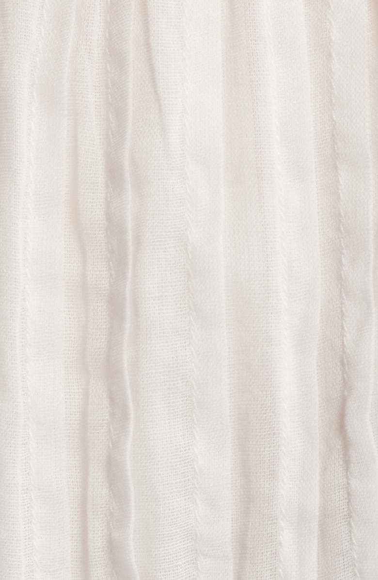 LoveShackFancy Trevina Lace Inset Cotton Skirt, Alternate, color, 