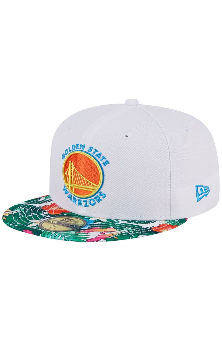 New Era Men's New Era White Golden State Warriors 59FIFTY Fitted Hat, Main, color, 
