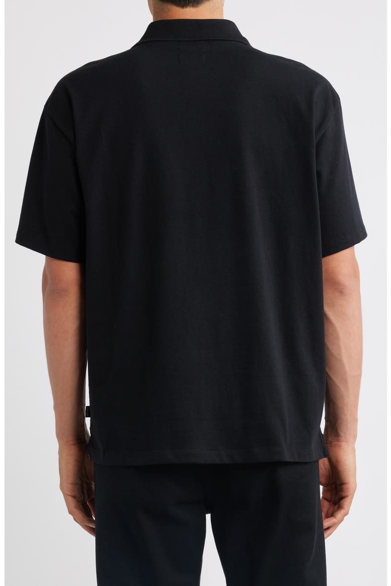 Anton Cotton Polo, Alternate, color, BLACK