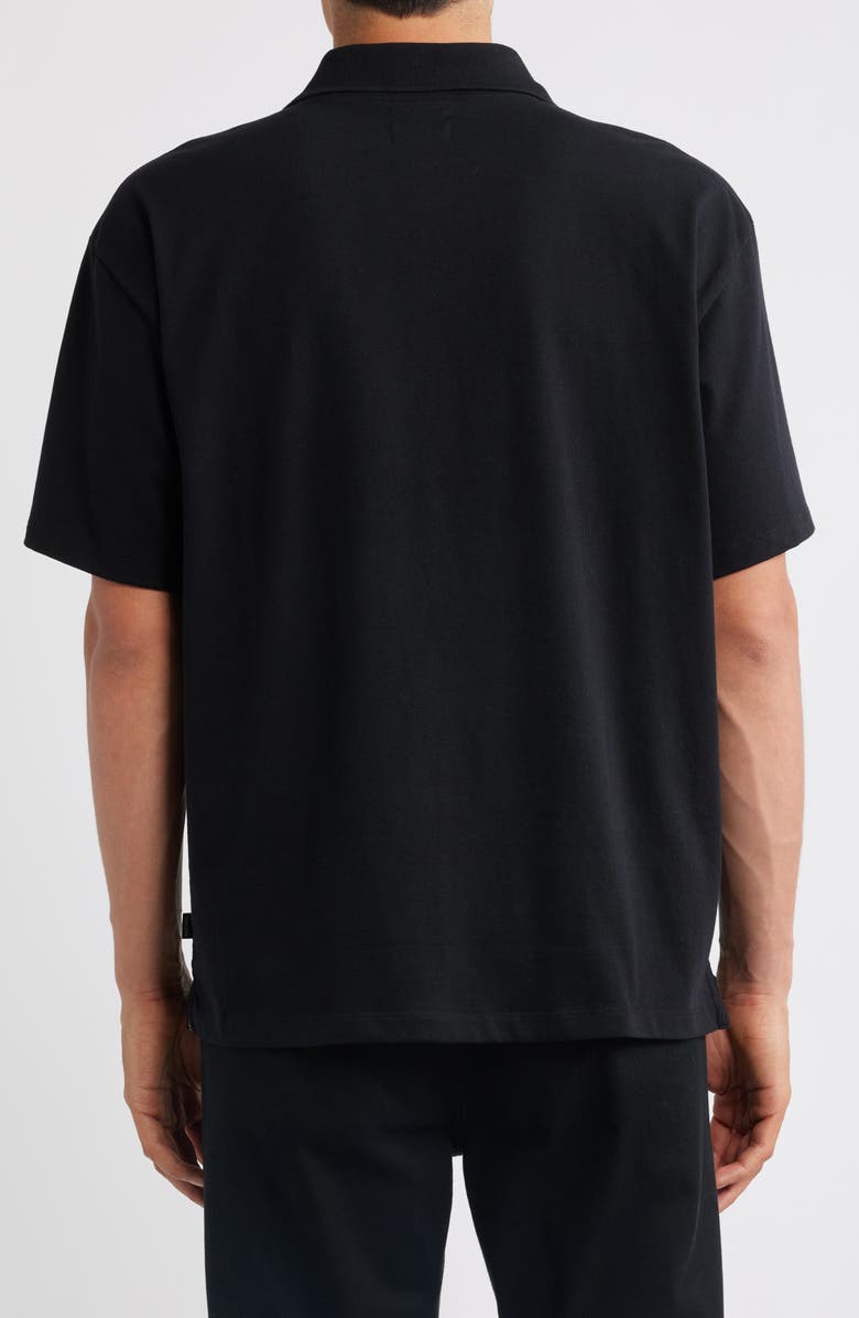 Brixton Anton Cotton Polo, Alternate, color, Black