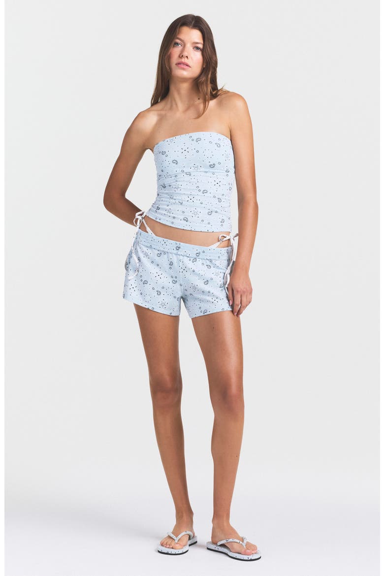 Stretch Cotton Jersey Tube Top, Alternate, color, POWDER BLUE BANDANA