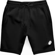 Dalix Mens Ghost Relaxed Fleece Sweat Elastic Shorts