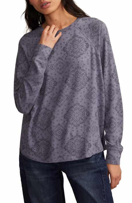 Lucky Brand Cloud Raglan Sleeve Knit Top