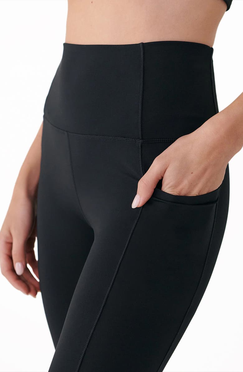 Lole Step Up Ankle Leggings, Alternate, color, Black