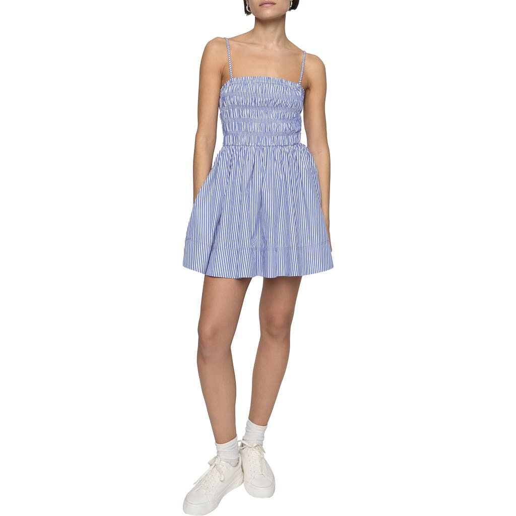 Rebecca Minkoff Fay Stripe Smocked Mini Sundress