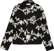 HONOR THE GIFT Floral Ribbon Cotton Blend Jacket