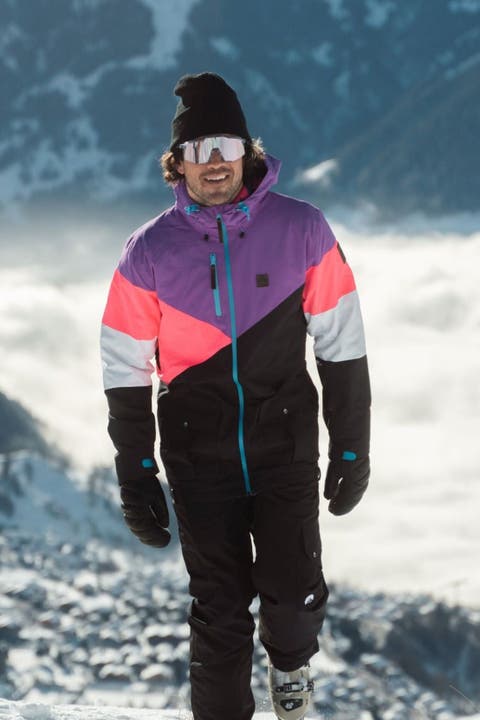 Fresh Pow Men
s Ski 
Snowboard Jacket - Neon Pink, Purple 
Black