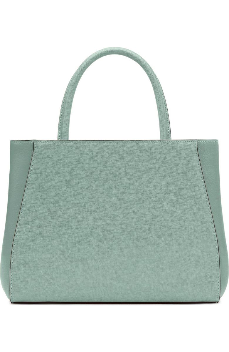 Fendi 'Petite 2Jours Elite' Leather Shopper, Alternate, color,