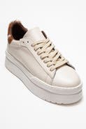 Forever & Always Shoes Anabel Leather Platform Sneakers