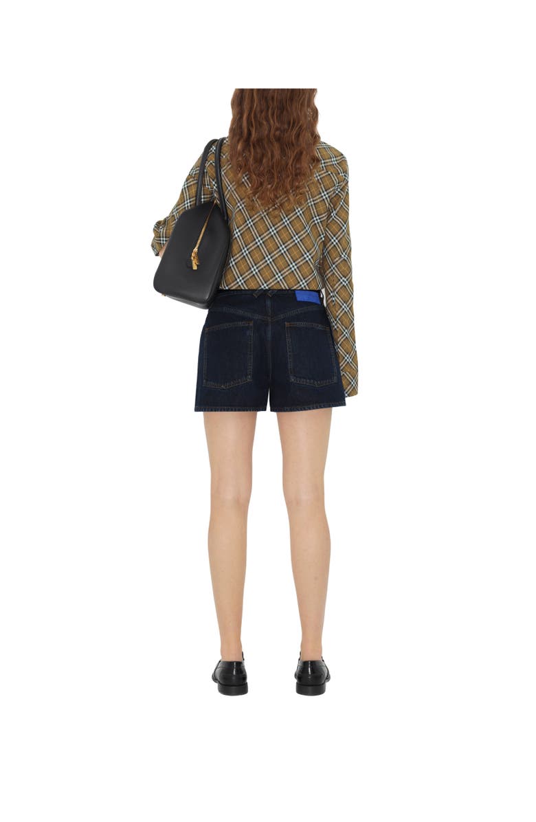 Burberry Denim Shorts, Alternate, color, Indigo