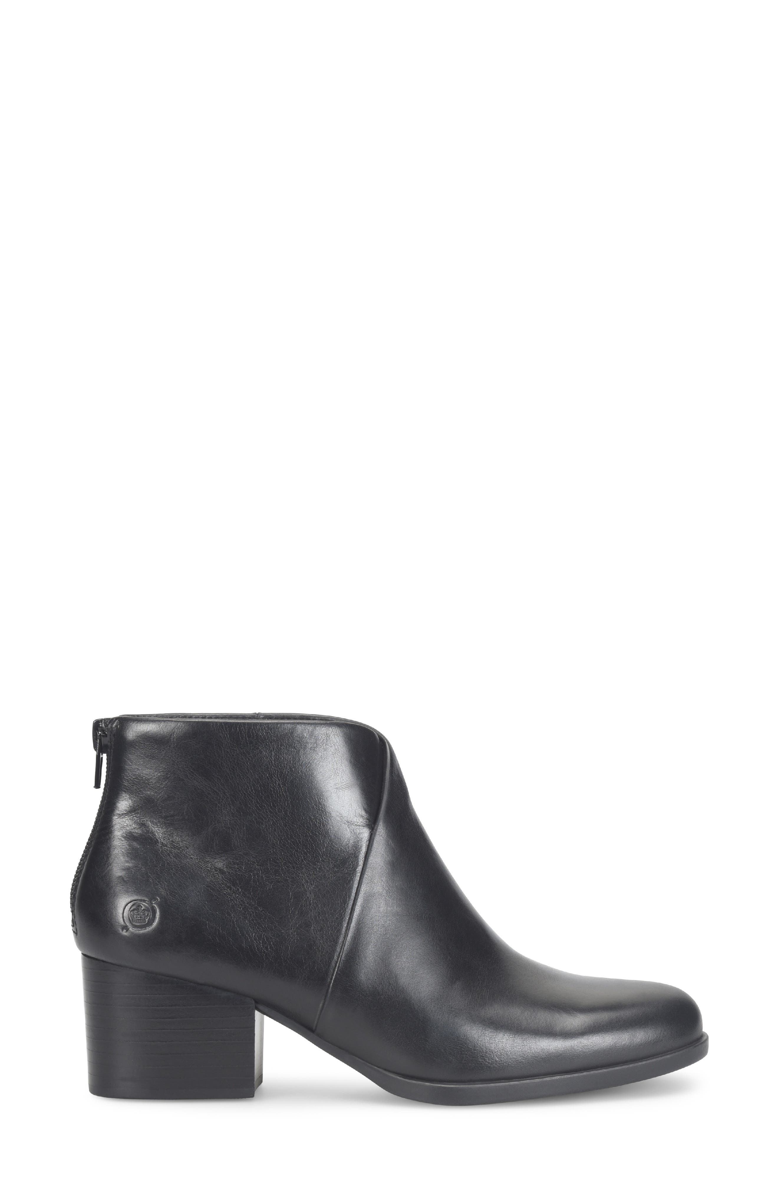Børn Kalie Bootie, Alternate, color, Black Leather