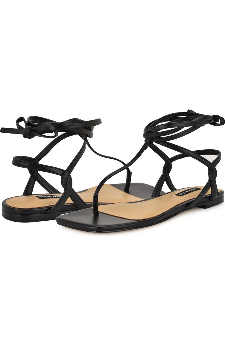 Nine West Norta Ankle Wrap Sandal, Alternate, color,