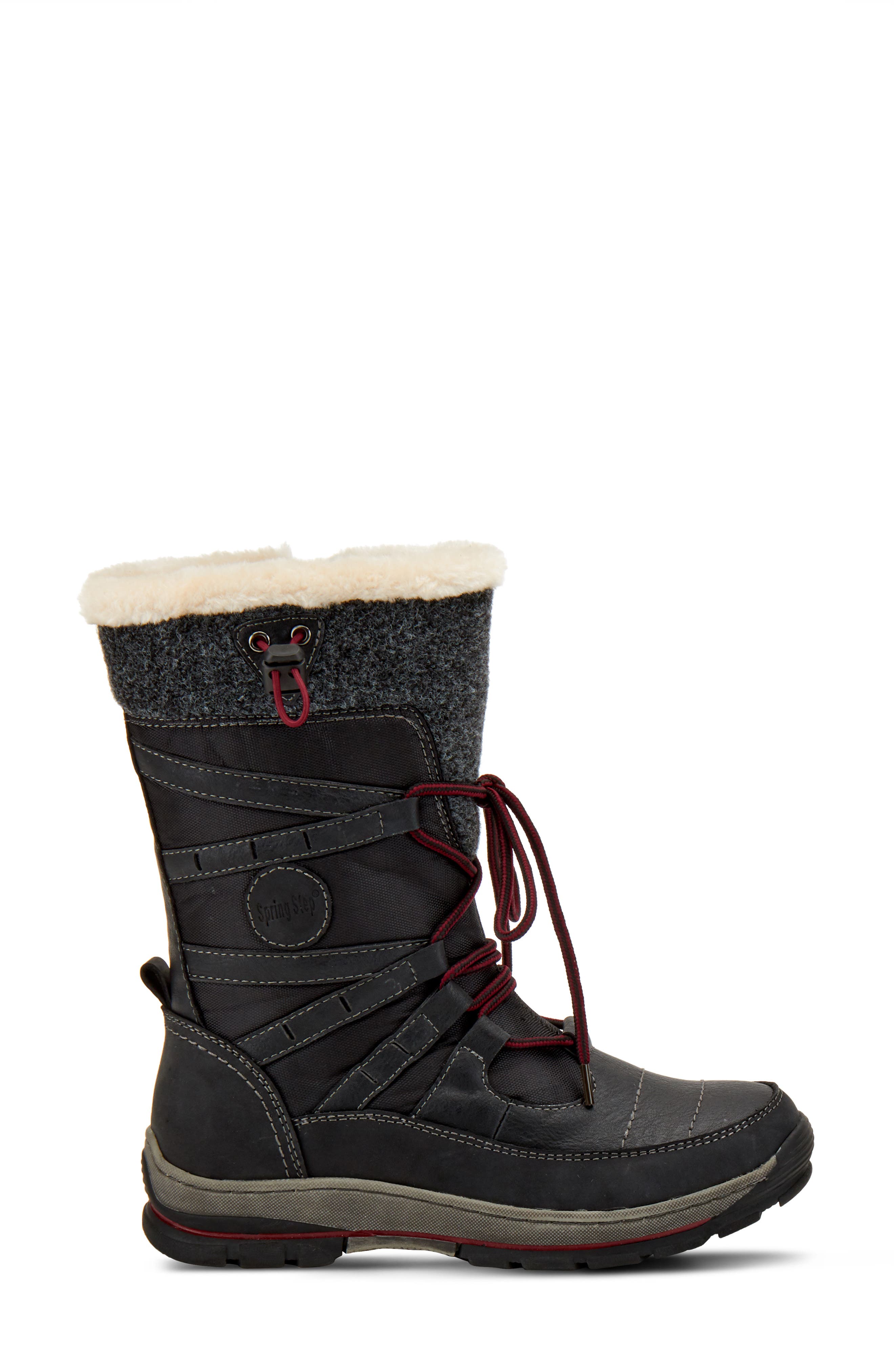 Spring Step Brurr Faux Fur Lined Waterproof Snow Boot, Alternate, color, 