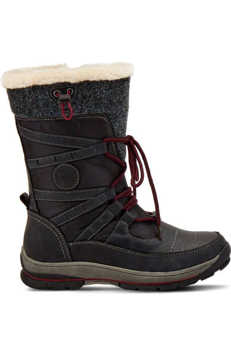 Spring Step Brurr Faux Fur Lined Waterproof Snow Boot, Alternate, color,