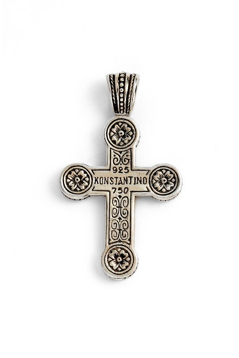 Stavros Cross Scrip Enhancer, Alternate, color, SILVER/ GOLD