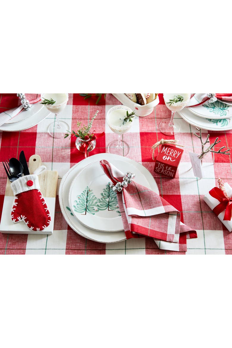 Linen Table Runner - Very Merry Plaid, Alternate, color, Very Merry