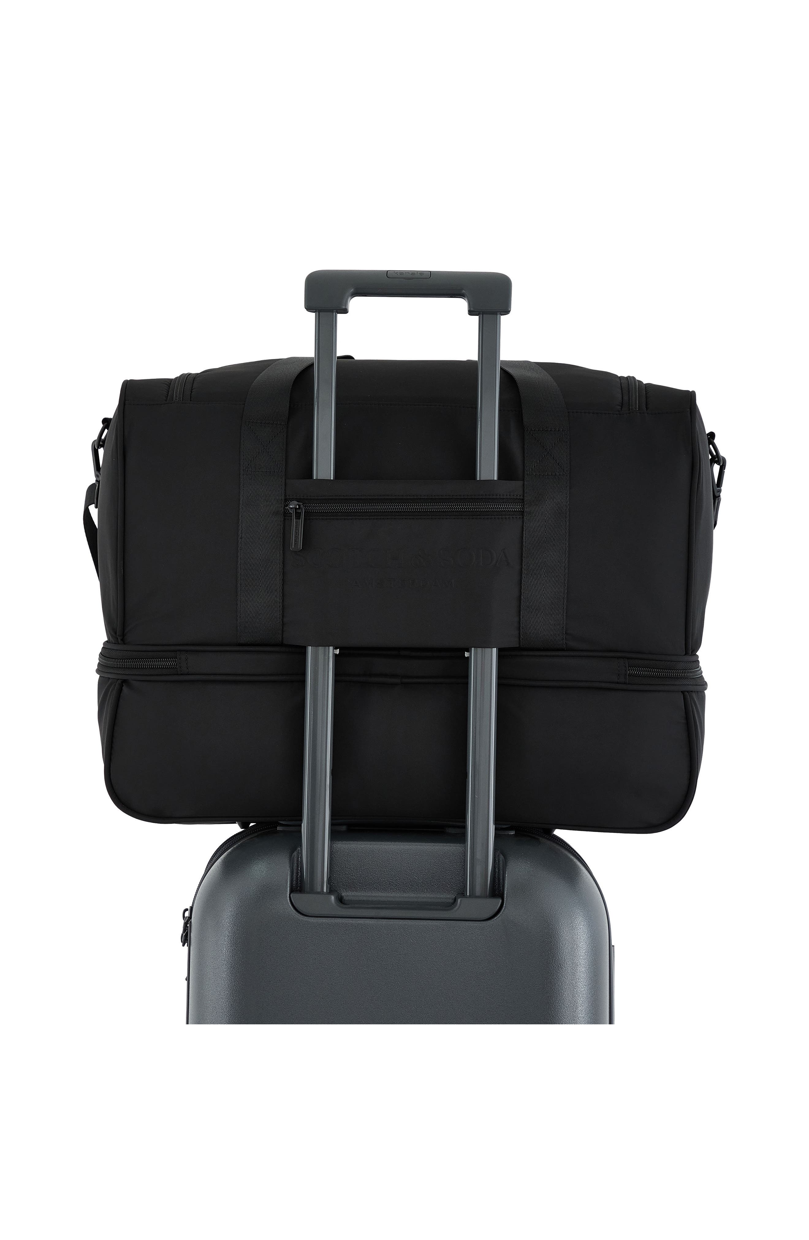 Scotch & Soda Eindhoven Two-Section Weekender Bag, Alternate, color, Black