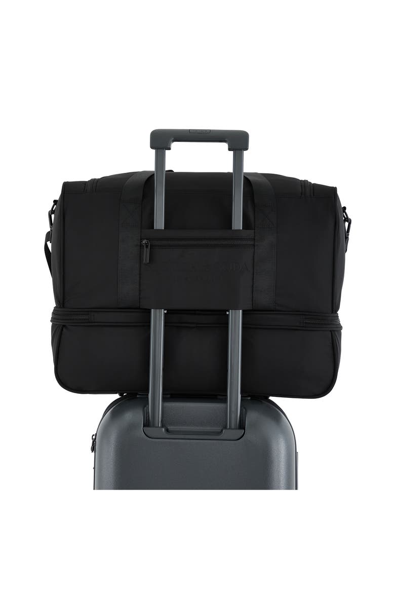 Eindhoven Two-Section Weekender Bag, Alternate, color, BLACK