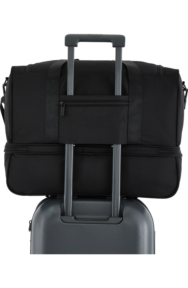 Scotch & Soda Eindhoven Two-Section Weekender Bag, Alternate, color, Black