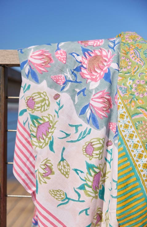Printed Cotton Picnic Throw