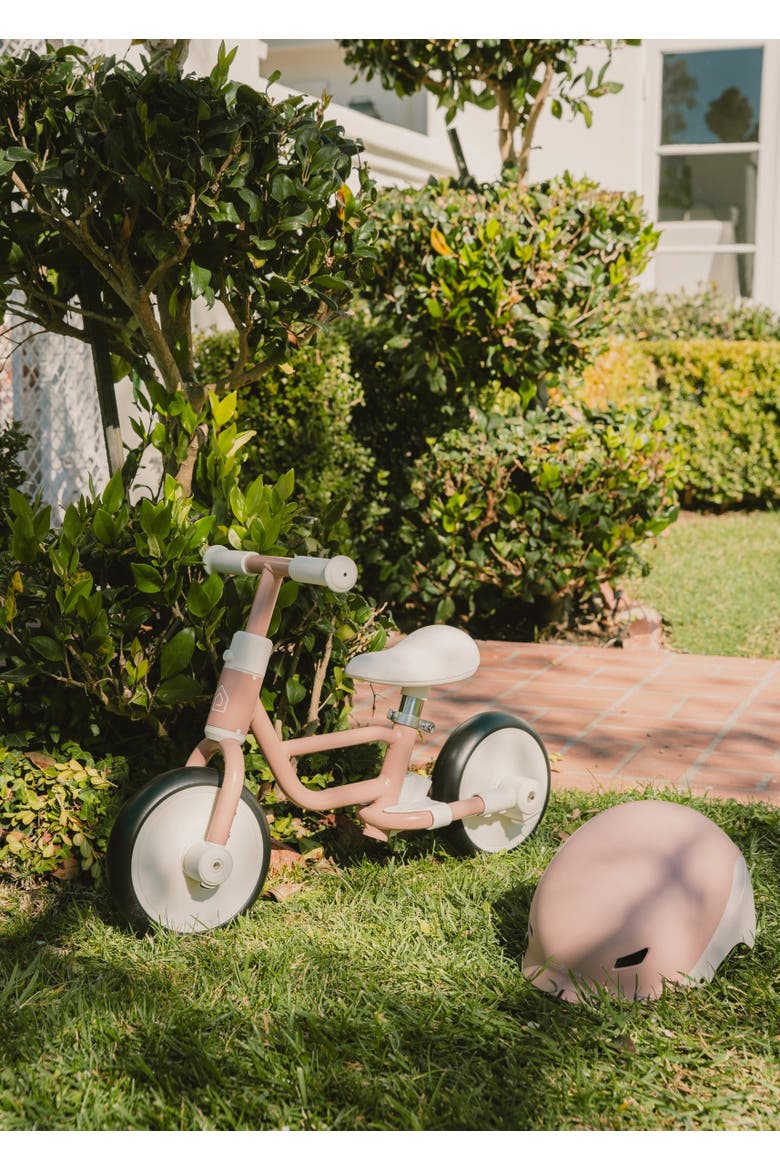 Tricycle with Push Handle & Training Wheels, Alternate, color, Petunia