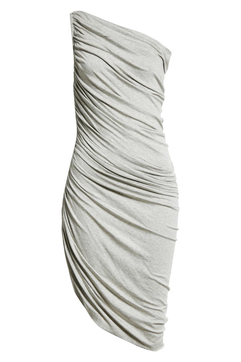 Normal Kamali Diana Ruched One-Shoulder Dress, Alternate, color, LIGHT GREY