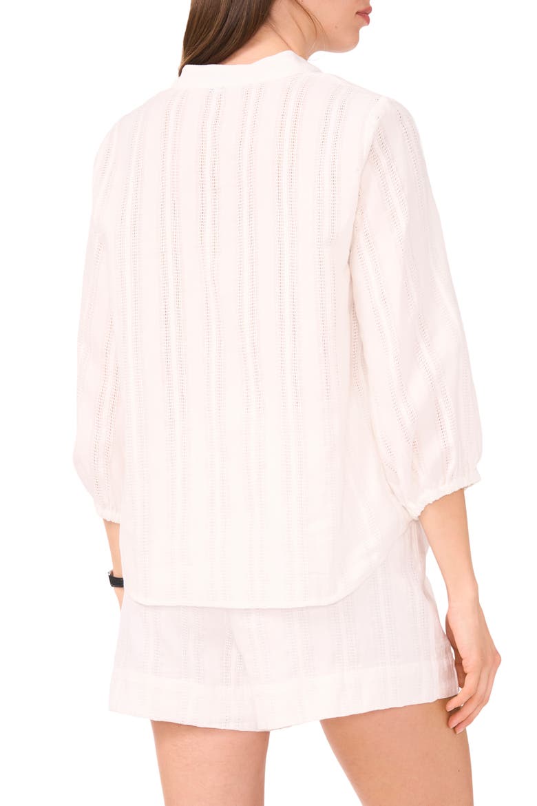 Cotton Button-Up Top, Alternate, color, BRIGHT WHITE