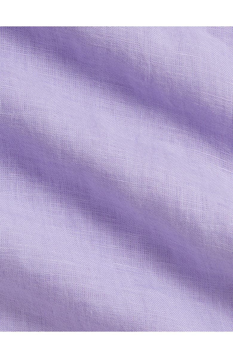Polo Ralph Lauren Classic Fit Short Sleeve Linen Button-Down Shirt, Alternate, color, Sky Lavender