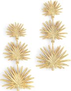 Anabel Aram Jewelry Triple Fan Drop Earrings