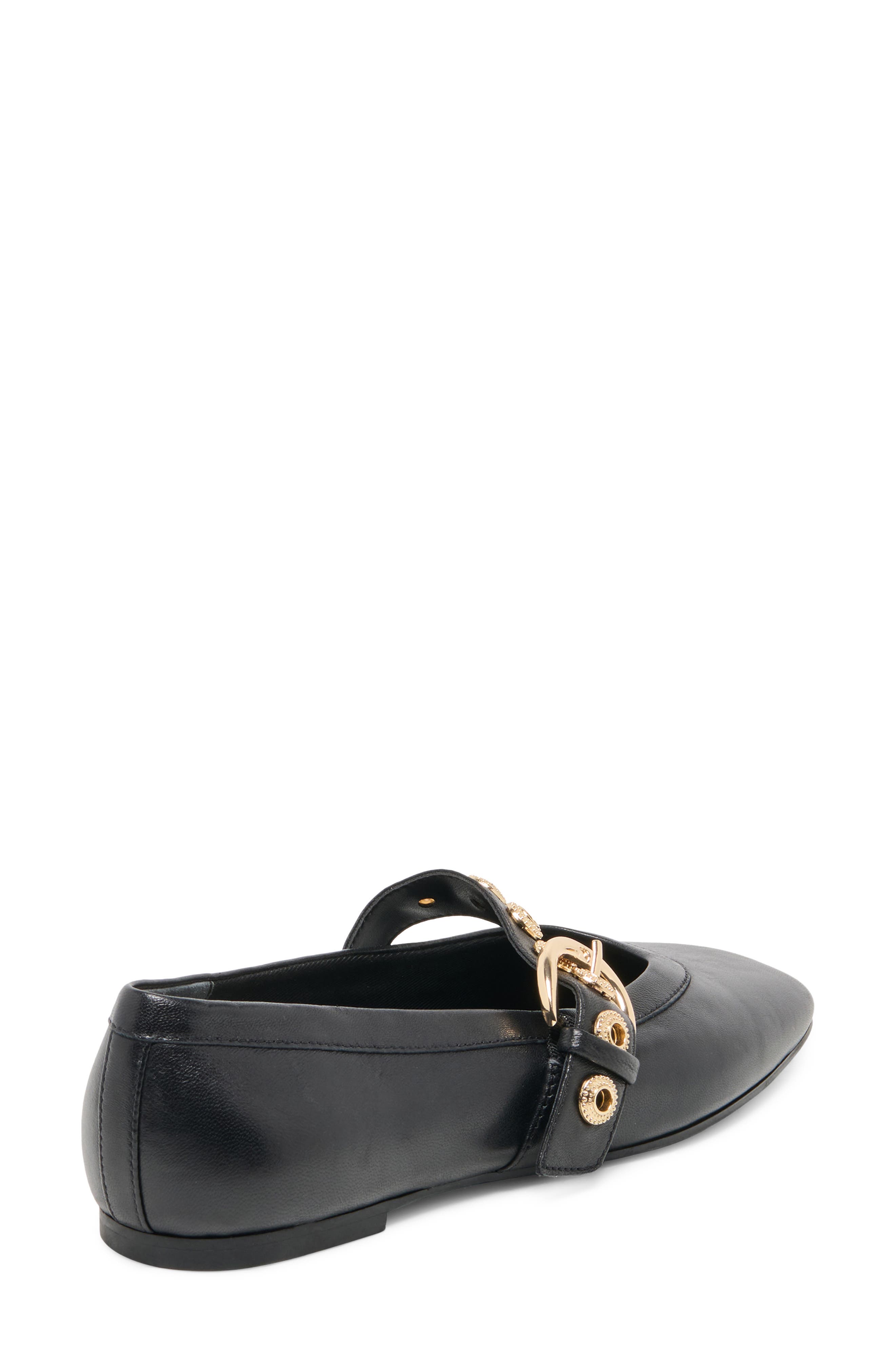 Dolce Vita Marten Mary Jane Ballet Flat, Alternate, color, Black Leather