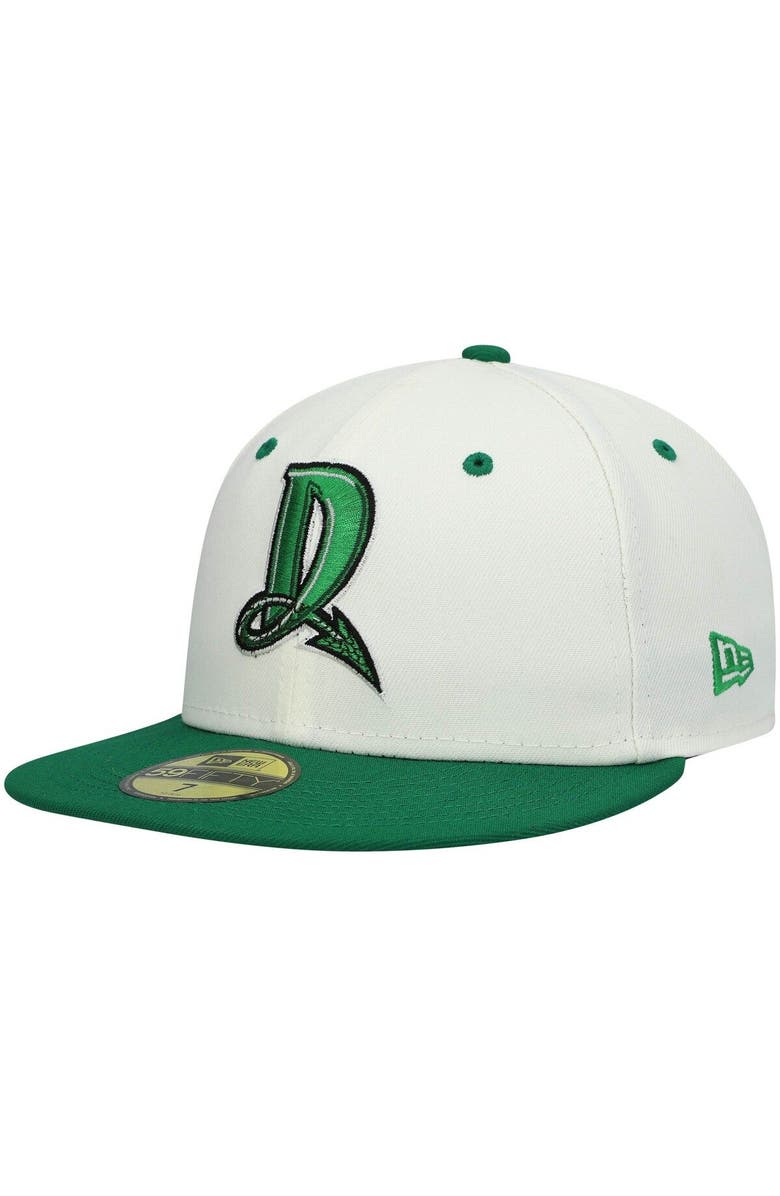 New Era Men's New Era White Dayton Dragons Alternate Authentic Collection 59FIFTY Fitted Hat, Alternate, color, White
