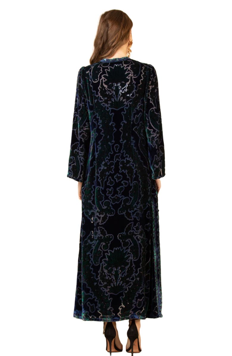 Hale Bob Emberlynn Velvet Dress, Alternate, color, Navy